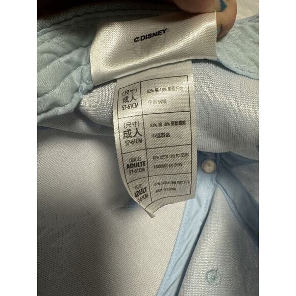 Disneyland Resort My Happy Place Castle Blue Shimmer Castle Adult Cap Hat - Picture 8 of 9